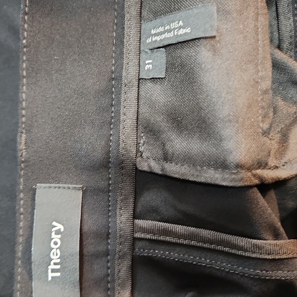 Theory Zaine Slim Fit Pants in Black - Picture 6 of 7